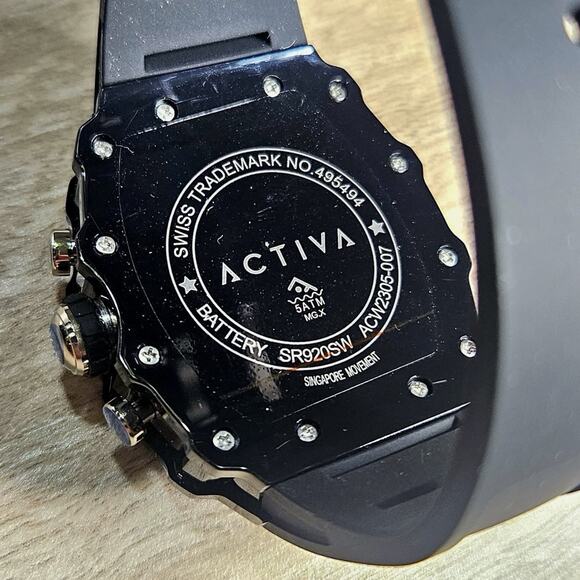 Activa X Invicta Men's Watch w/ Skeleton Dial - 44.3mm, Black (ACW2305-007) - Picture 6 of 7